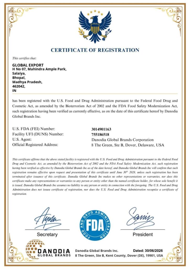 Certificate global export