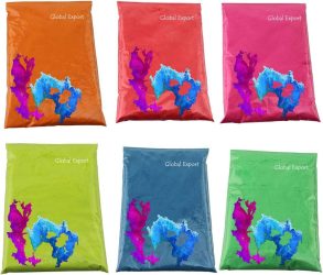 Holi coolor powder 100 g polybag packing -img
